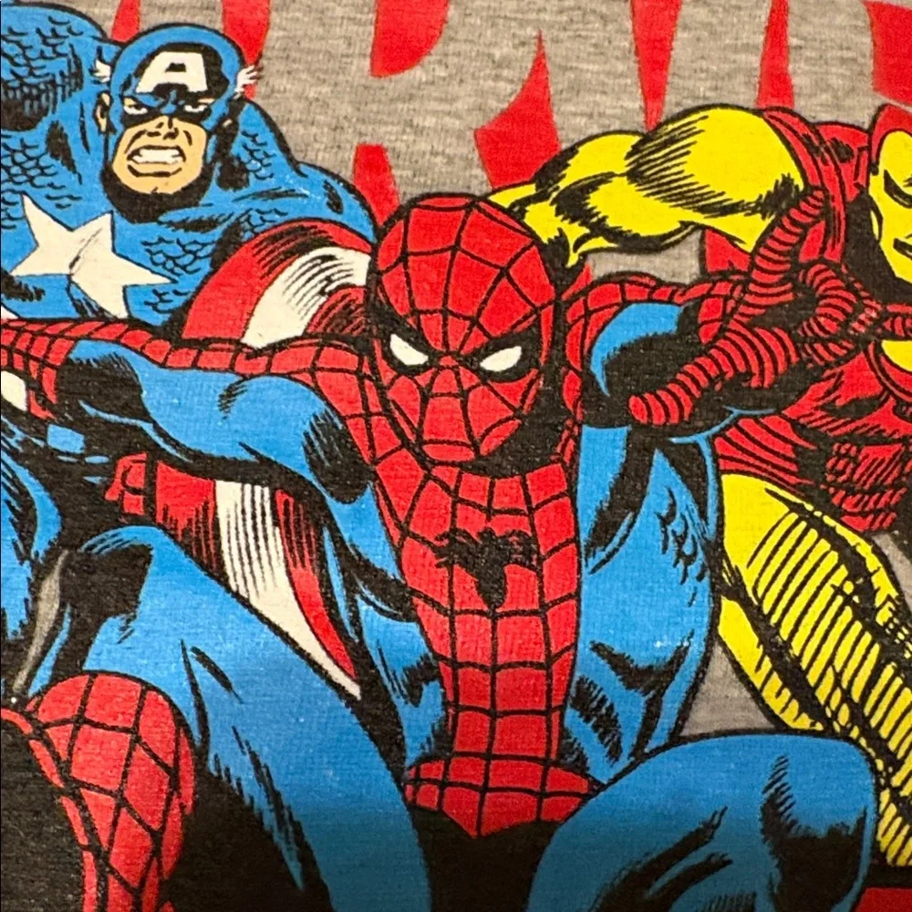 Marvel Superhero Kids Costume T-Shirt - Gray, Red, and Blue - Picture 2 of 4